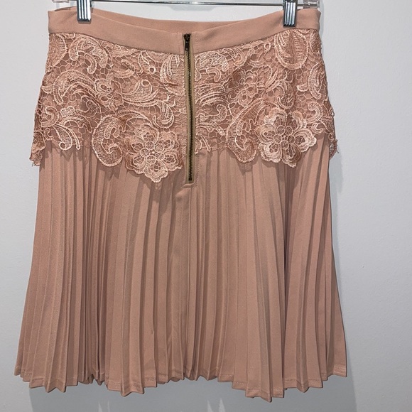 Darling pleated lace skirt
